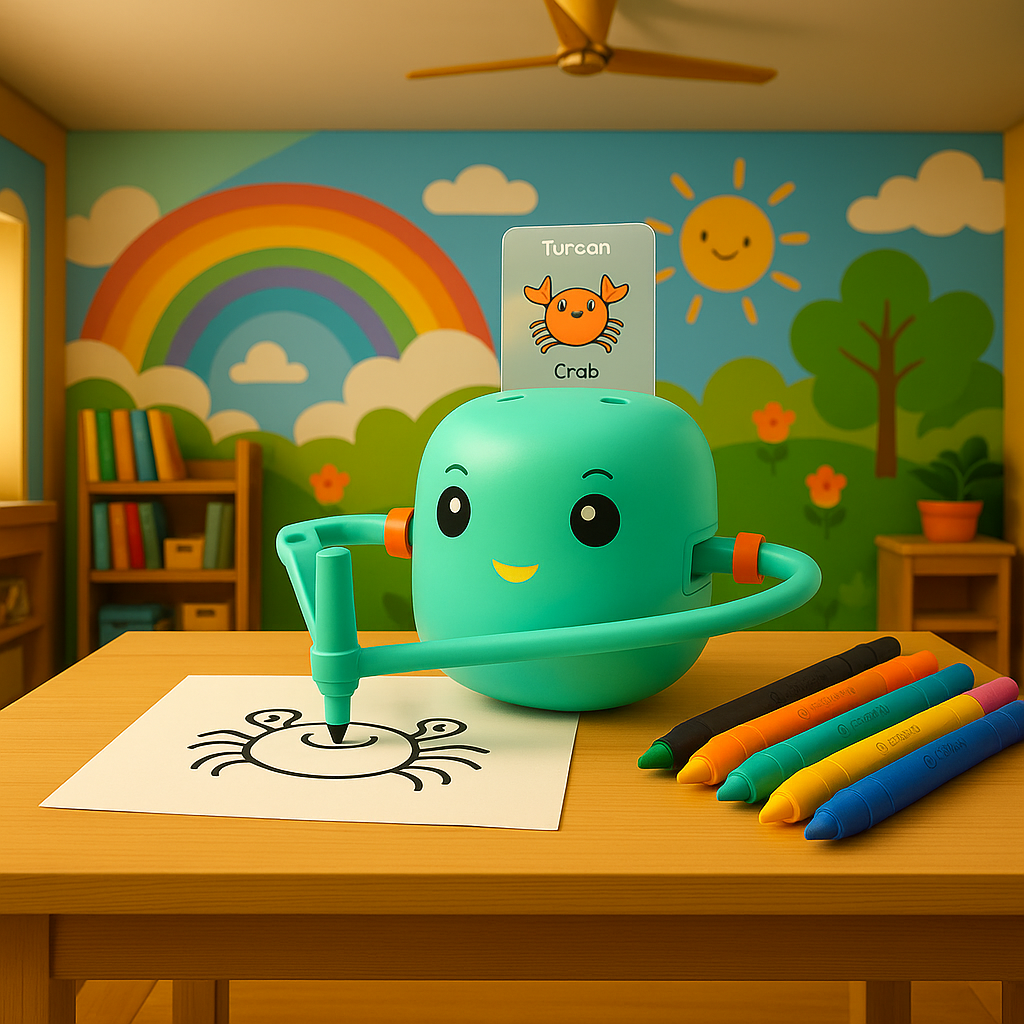 ToddIQ™ Drawing Robot-Screen-Free Creative Play That Helps Kids Focus & Finish