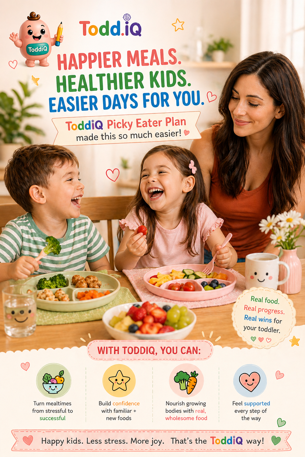 Mealtime fights finally feel easier.