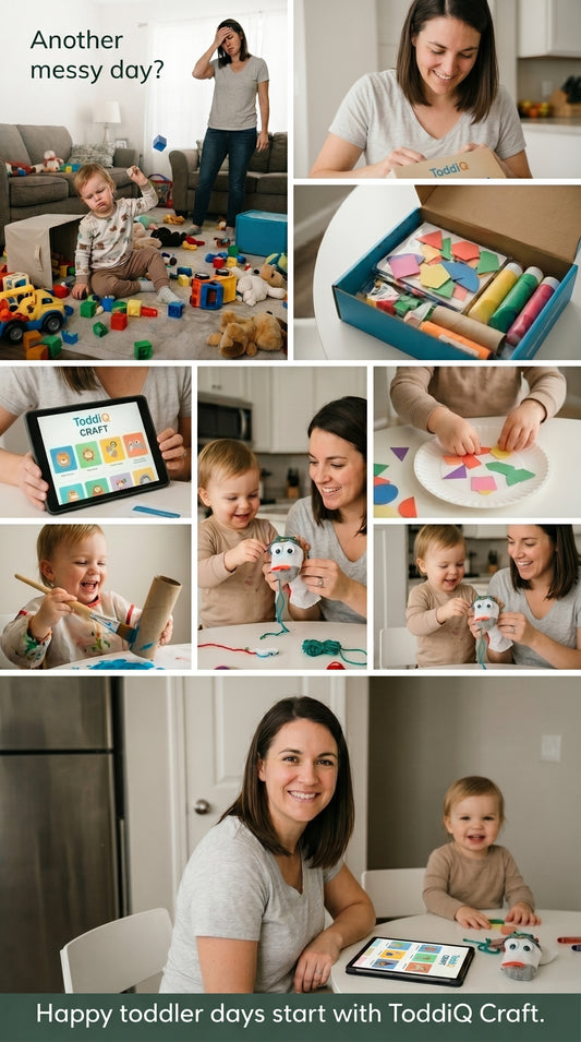 ToddiQ CRAFT — Easy Screen-Free Toddler Crafts & Activities | Digital Download